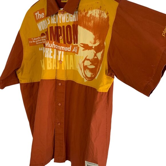 Vintage Platinum FUBU Muhammad Ali Boxing Shirt Mens Size 3XL - Picture 3 of 11